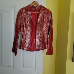 Red Limpasse Leather Jacket